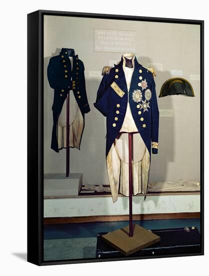 Royal Naval Uniform Worn by Nelson at the Battle of Trafalgar in 1805-null-Framed Stretched Canvas