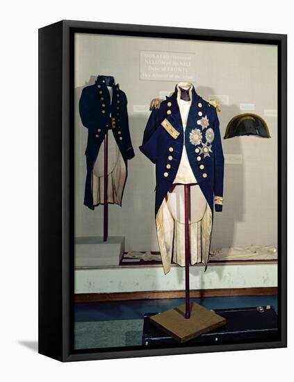 Royal Naval Uniform Worn by Nelson at the Battle of Trafalgar in 1805-null-Framed Stretched Canvas