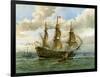 Royal Navy Battle Ship, C1650-William Frederick Mitchell-Framed Premium Giclee Print