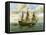 Royal Navy Battle Ship, C1650-William Frederick Mitchell-Framed Stretched Canvas