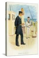 Royal Navy Lieutenant and Signal Boy, C1890-C1893-null-Stretched Canvas