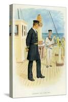 Royal Navy Lieutenant and Signal Boy, C1890-C1893-null-Stretched Canvas