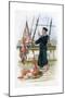 Royal Navy Sailor Signalling, C1890-C1893-William Christian Symons-Mounted Giclee Print
