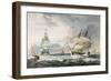 Royal Navy Ships Off Cape of Good Hope-null-Framed Giclee Print
