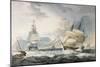 Royal Navy Ships Off Cape of Good Hope-null-Mounted Giclee Print