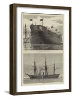 Royal Navy Ships-null-Framed Giclee Print