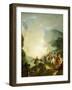 Royal Neapolitan Troops at Vesuvius-Louis Nicolas Lemasle-Framed Giclee Print