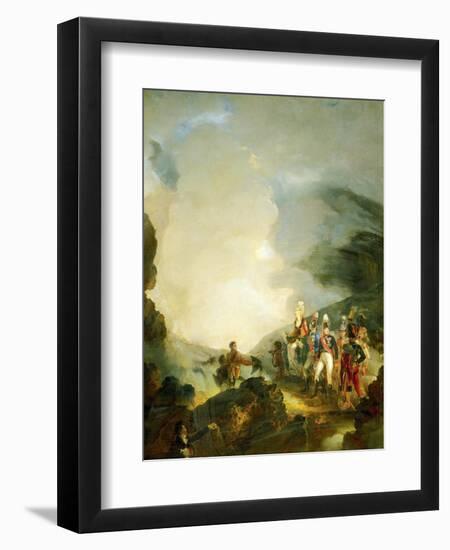 Royal Neapolitan Troops at Vesuvius-Louis Nicolas Lemasle-Framed Giclee Print