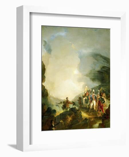 Royal Neapolitan Troops at Vesuvius-Louis Nicolas Lemasle-Framed Giclee Print