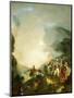 Royal Neapolitan Troops at Vesuvius-Louis Nicolas Lemasle-Mounted Giclee Print