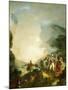 Royal Neapolitan Troops at Vesuvius-Louis Nicolas Lemasle-Mounted Giclee Print