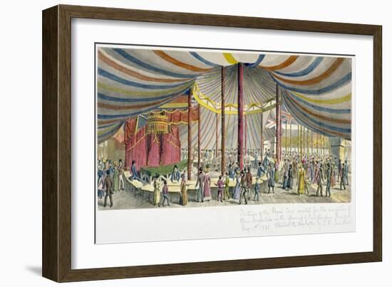 Royal Opening of London Bridge, 1831-JH Fairholt-Framed Giclee Print