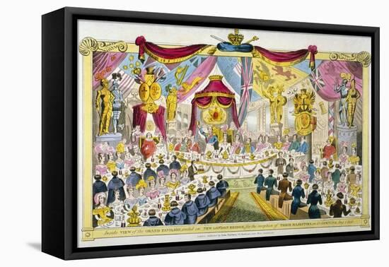 Royal Opening of London Bridge, 1831-null-Framed Stretched Canvas
