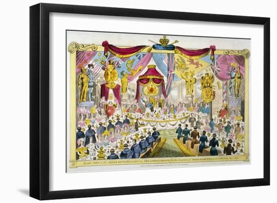 Royal Opening of London Bridge, 1831-null-Framed Giclee Print