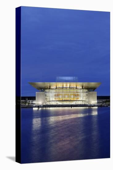 Royal Opera, Dusk, Copenhagen, Denmark, Scandinavia-Axel Schmies-Stretched Canvas