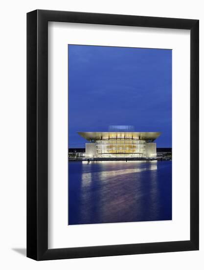 Royal Opera, Dusk, Copenhagen, Denmark, Scandinavia-Axel Schmies-Framed Photographic Print