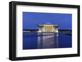 Royal Opera, Dusk, Copenhagen, Denmark, Scandinavia-Axel Schmies-Framed Photographic Print