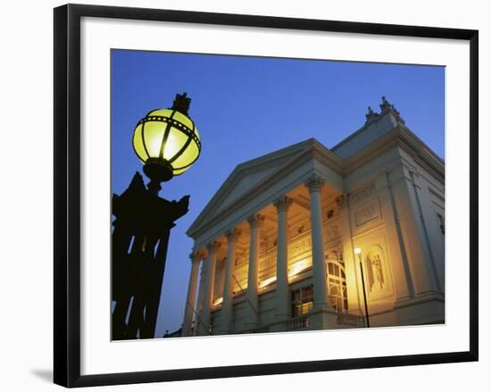 Royal Opera House Illuminated at Dusk, Covent Garden, London, England, United Kingdom, Europe-Tomlinson Ruth-Framed Photographic Print