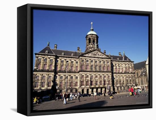 Royal Palace, Dam, Amsterdam, the Netherlands (Holland)-Sergio Pitamitz-Framed Stretched Canvas