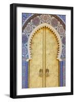 Royal Palace Door, Fes, Morocco, North Africa, Africa-Doug Pearson-Framed Premium Photographic Print