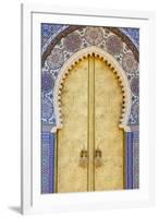 Royal Palace Door, Fes, Morocco, North Africa, Africa-Doug Pearson-Framed Photographic Print