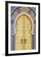 Royal Palace Door, Fes, Morocco, North Africa, Africa-Doug Pearson-Framed Photographic Print