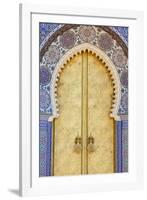 Royal Palace Door, Fes, Morocco, North Africa, Africa-Doug Pearson-Framed Photographic Print