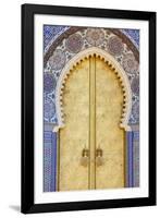 Royal Palace Door, Fes, Morocco, North Africa, Africa-Doug Pearson-Framed Photographic Print