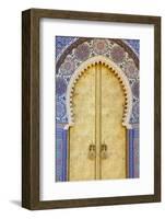 Royal Palace Door, Fes, Morocco, North Africa, Africa-Doug Pearson-Framed Photographic Print