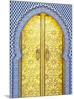 Royal Palace Door, Fes, Morocco-Doug Pearson-Mounted Photographic Print