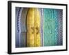 Royal Palace Door, Fes, Morocco-Doug Pearson-Framed Photographic Print