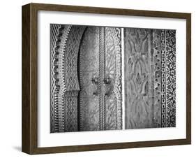 Royal Palace Door, Fes, Morocco-Doug Pearson-Framed Photographic Print