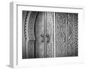 Royal Palace Door, Fes, Morocco-Doug Pearson-Framed Photographic Print