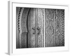 Royal Palace Door, Fes, Morocco-Doug Pearson-Framed Photographic Print