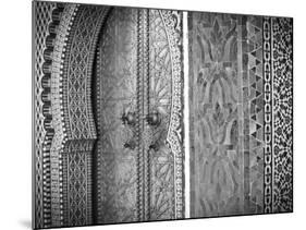 Royal Palace Door, Fes, Morocco-Doug Pearson-Mounted Photographic Print