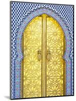 Royal Palace Door, Fes, Morocco-Doug Pearson-Mounted Photographic Print