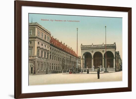 Royal Palace, Feldherrnhalle, Munich, Germany-null-Framed Art Print