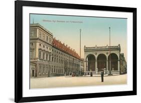 Royal Palace, Feldherrnhalle, Munich, Germany-null-Framed Art Print