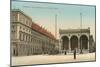 Royal Palace, Feldherrnhalle, Munich, Germany-null-Mounted Premium Giclee Print