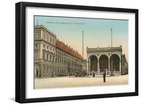 Royal Palace, Feldherrnhalle, Munich, Germany-null-Framed Art Print