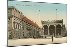 Royal Palace, Feldherrnhalle, Munich, Germany-null-Mounted Art Print