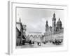 Royal Palace, Hall of Marshals and Church of the Theatines in Munich-Nicolas-marie-joseph Chapuy-Framed Giclee Print