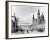 Royal Palace, Hall of Marshals and Church of the Theatines in Munich-Nicolas-marie-joseph Chapuy-Framed Giclee Print