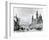 Royal Palace, Hall of Marshals and Church of the Theatines in Munich-Nicolas-marie-joseph Chapuy-Framed Giclee Print