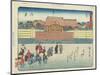 Royal Palace in Kyoto, 1837-1844-Utagawa Hiroshige-Mounted Giclee Print