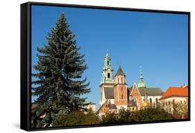 Royal Palace in Wawel in Krakow.-De Visu-Framed Stretched Canvas
