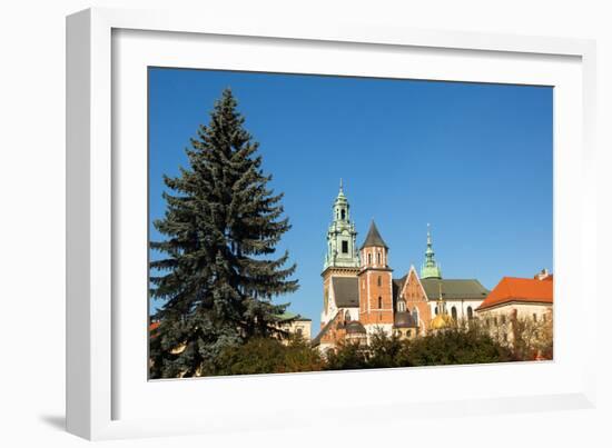 Royal Palace in Wawel in Krakow.-De Visu-Framed Photographic Print