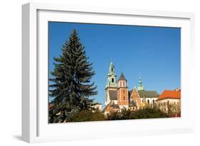 Royal Palace in Wawel in Krakow.-De Visu-Framed Photographic Print