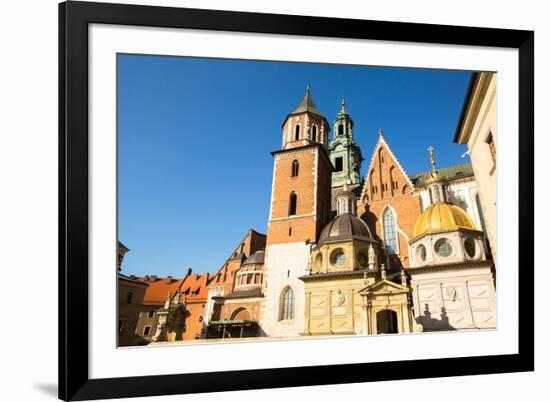 Royal Palace in Wawel, Krakow, Poland.-De Visu-Framed Photographic Print