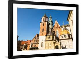 Royal Palace in Wawel, Krakow, Poland.-De Visu-Framed Photographic Print